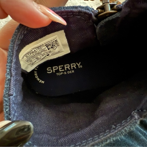 Sperry Blue Suede High Tops - Picture 7 of 9